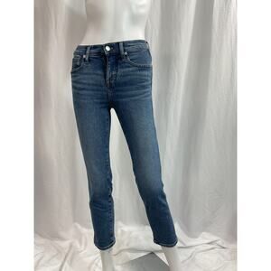 Madewell 'Petite' Blue Stovepipe Denim Jeans Size P 24